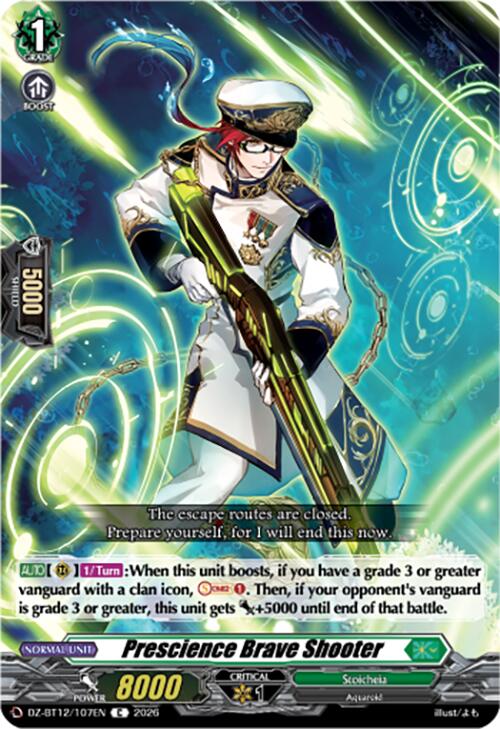 Prescience Brave Shooter (DZ-BT12/107EN) [Chasm of Lost Souls]