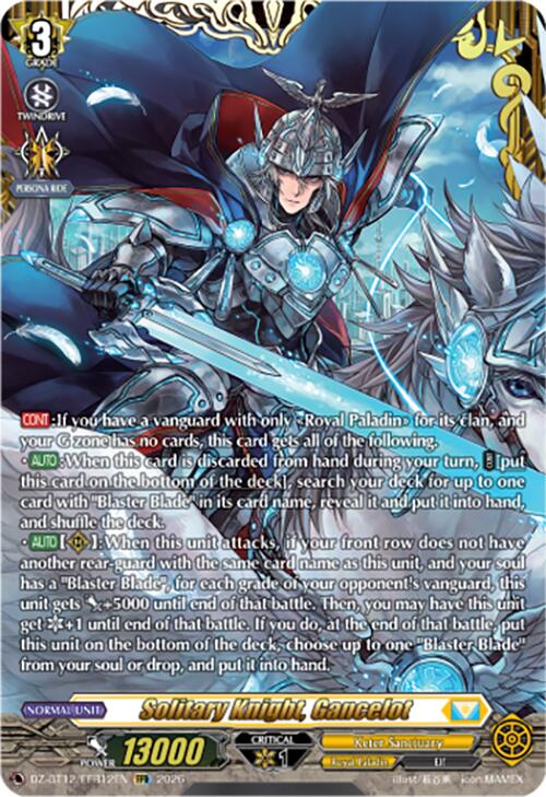 Solitary Knight, Gancelot (DZ-BT12/FFR12EN) [Chasm of Lost Souls]