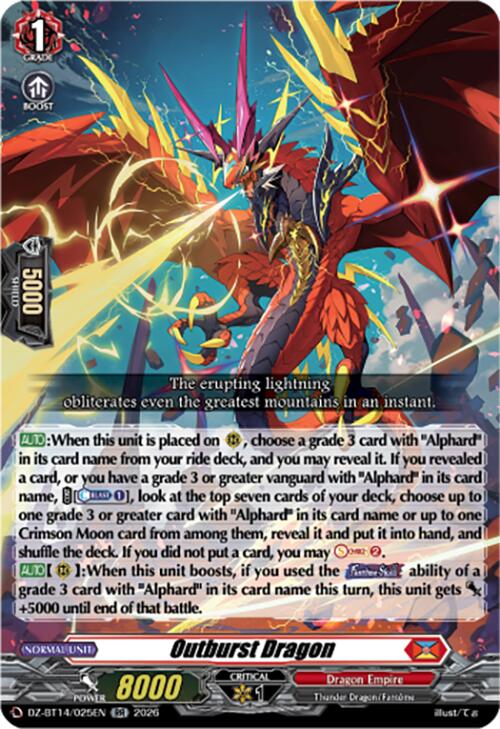 Outburst Dragon (DZ-BT14/025EN) [Envoys of the Crimson Moon]