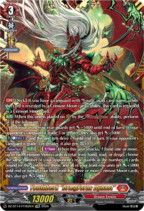 Youthberk "DraegForm: Dynast" (DZ-BT14/FFR02EN) [Envoys of the Crimson Moon]