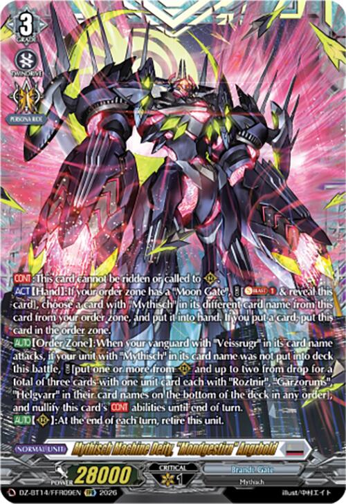 Mythisch Machine Deity, "Mondgestirn" Angrbold (DZ-BT14/FFR09EN) [Envoys of the Crimson Moon]
