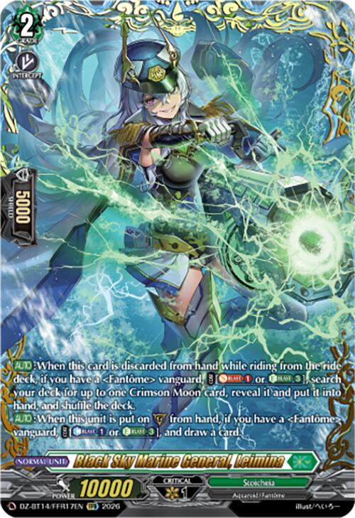 Black Sky Marine General, Leimina (DZ-BT14/FFR17EN) [Envoys of the Crimson Moon]