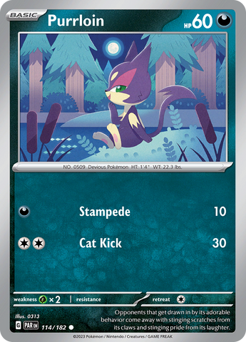 Purrloin (114/182) [Scarlet & Violet: Paradox Rift]