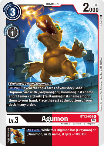 Agumon [BT12-059] [Across Time]