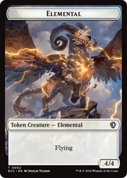 Copy // Elemental (0002) Double-Sided Token [Lorwyn Eclipsed Tokens]