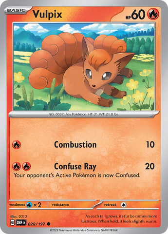 Vulpix (028/197) [Scarlet & Violet: Obsidian Flames]