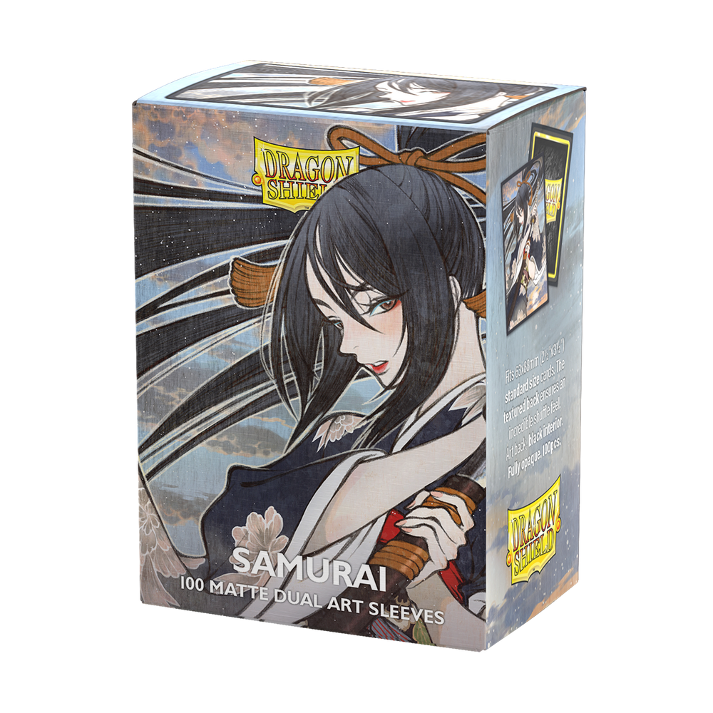 Dragon Shield Sleeves: Standard DUAL- Matte 'Samurai' Art, Limited Edition (100 ct.)