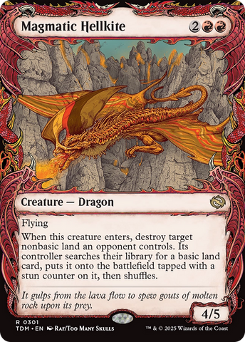 Magmatic Hellkite (Showcase) [Tarkir: Dragonstorm]