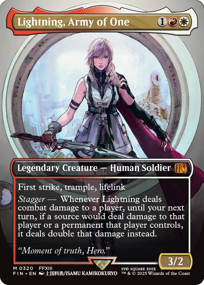 Lightning, Army of One (Borderless) (0320) [FINAL FANTASY]
