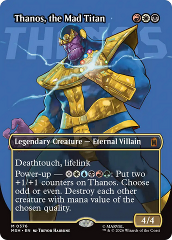 Thanos, the Mad Titan (Borderless) (0367) [Marvel Super Heroes]