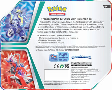 Pokemon TCG: Paldea Legends Tin - Miraidon ex