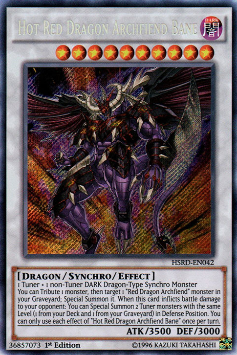 Hot Red Dragon Archfiend Bane [HSRD-EN042] Secret Rare