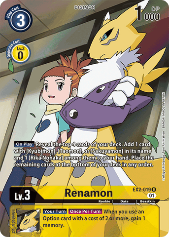 Renamon [EX2-019] (Alternate Art) [Digital Hazard]