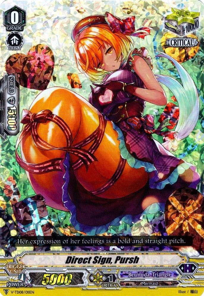 Direct Sign, Pursh (Parallel Foil) (V-TD08/011EN) [Schokolade Melody]