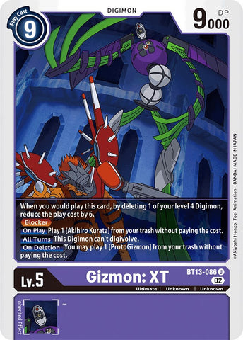Gizmon: XT [BT13-086] [Versus Royal Knights Booster]