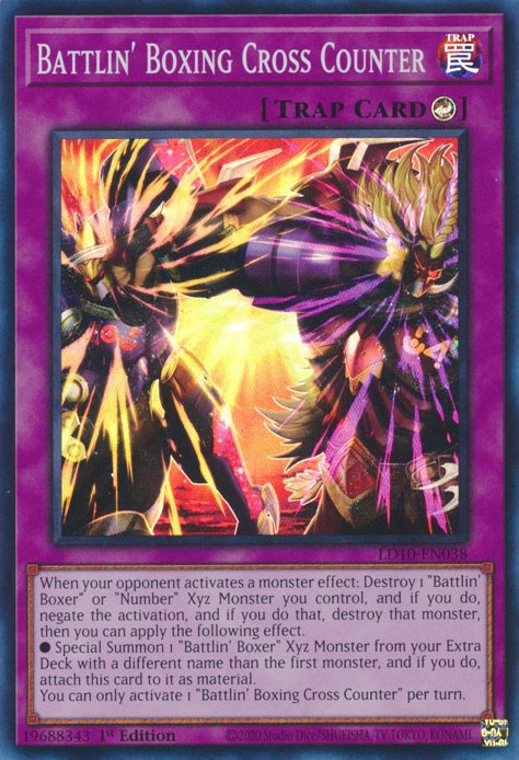 yugioh battlin boxer cards Battlin' Boxing Cross Counter [LD10-EN038] Super Rare