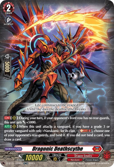 Dragonic Deathscythe (D-BT11/016EN) [Clash of Heroes]