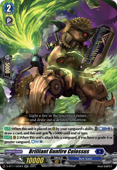 Brilliant Gunfire Colossus (D-BT11/020EN) [Clash of Heroes]