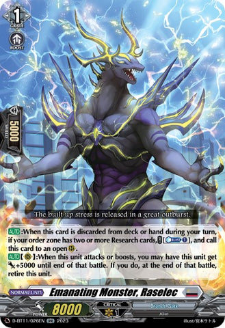 Emanating Monster, Raselec (D-BT11/026EN) [Clash of Heroes]