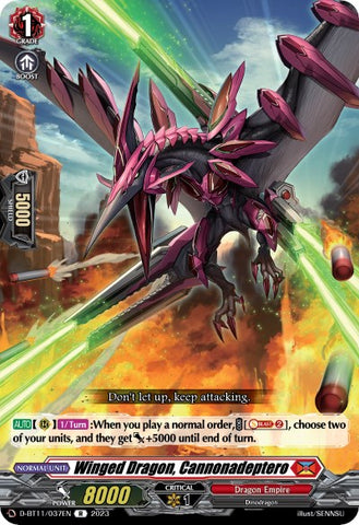 Winged Dragon, Cannonadeptero (D-BT11/037EN) [Clash of Heroes]