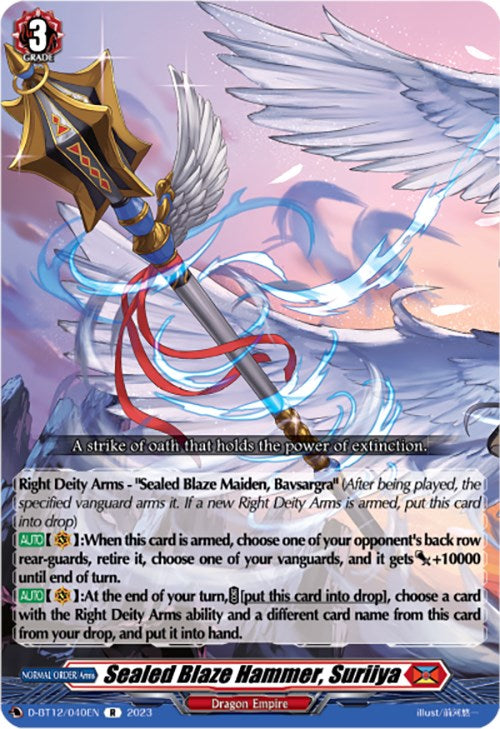 Sealed Blaze Hammer, Suriiya (D-BT12/040EN) [Evenfall Onslaught]