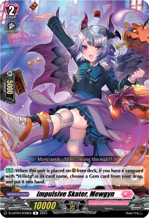 Impulsive Skater, Mewgyn (D-LBT04/039EN) [Lyrical Monasterio: Trick or Trick!]