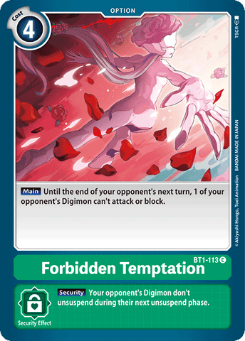 Forbidden Temptation [BT1-113] [Release Special Booster Ver.1.0]