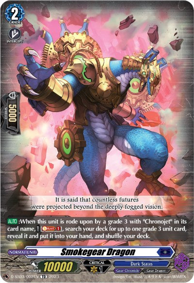 Smokegear Dragon (D-SS02/002EN) [Stride Deckset -Chronojet-]