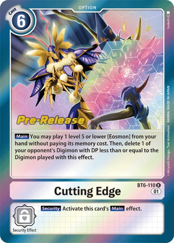 Cutting Edge [BT6-110] [Double Diamond Pre-Release Cards]