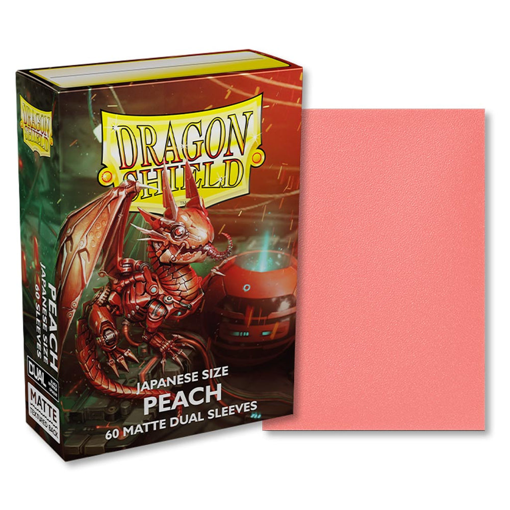 Dragon Shield: Sleeves Japanese DUAL Matte Peach “Piip” 60ct
