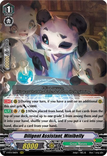 Diligent Assistant, Minibelly (V-BT11/016EN) [Storm of the Blue Cavalry]