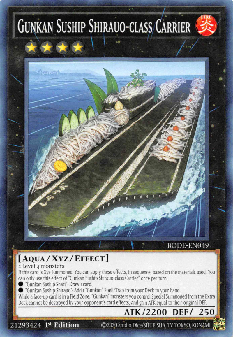 yugioh suship cards Yu-Gi-Oh! Gunkan Ikura-Class Dreadnought - MP22-EN148 - Common Gunkan Suship Shirauo cardcluster