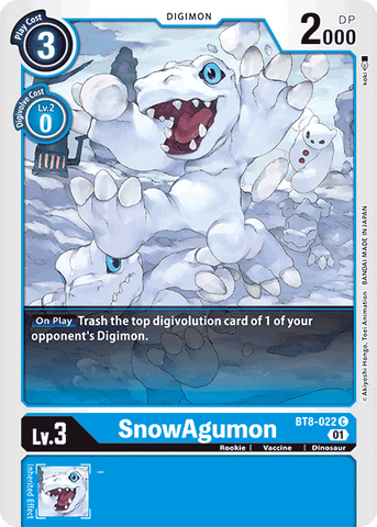 SnowAgumon [BT8-022] [New Awakening]