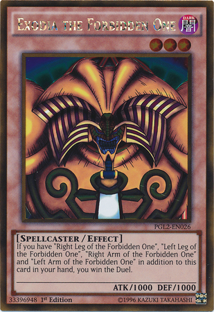 Exodia the Forbidden One [PGL2-EN026] Gold Rare