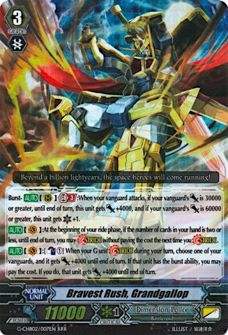 Bravest Rush, Grandgallop (G-CHB02/007EN) [We ARE!!! Trinity Dragon]