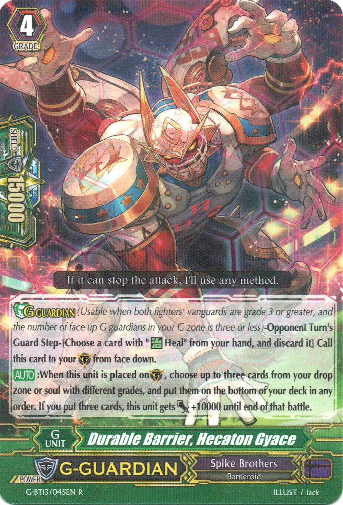 Durable Barrier, Hecaton Gyace (G-BT13/045EN) [Ultimate Stride]