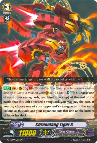 Chronofang Tiger G (G-TD09/003EN) [True Zodiac Time Beasts]