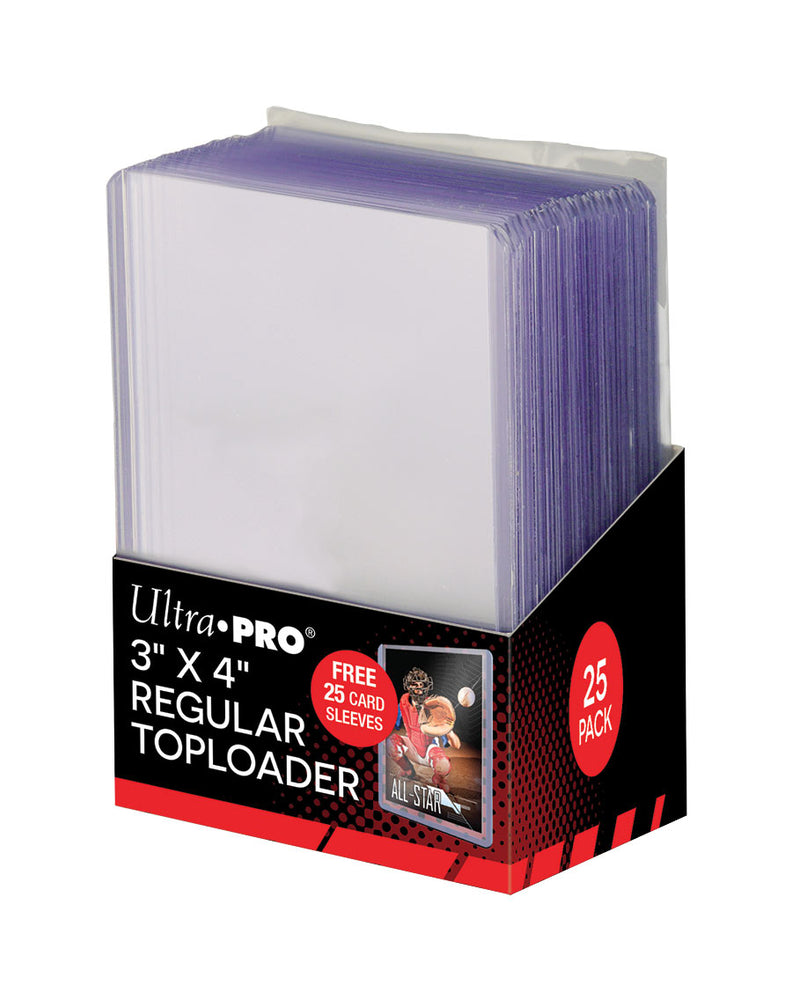 Ultra PRO: Toploader - 3" x 4" (25ct - Regular with Card Sleeves)