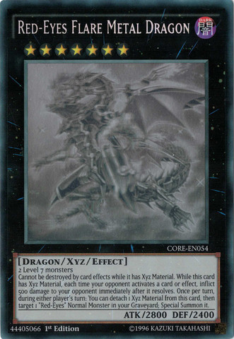 Red-Eyes Flare Metal Dragon [CORE-EN054] Ghost Rare