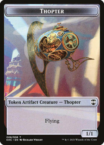 Replicated Ring // Thopter Double-sided Token [Kaldheim Commander Tokens]