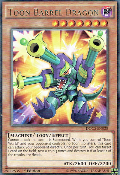 Toon Barrel Dragon [DOCS-EN038] Rare