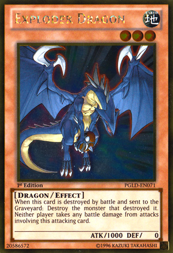 Exploder Dragon [PGLD-EN071] Gold Rare